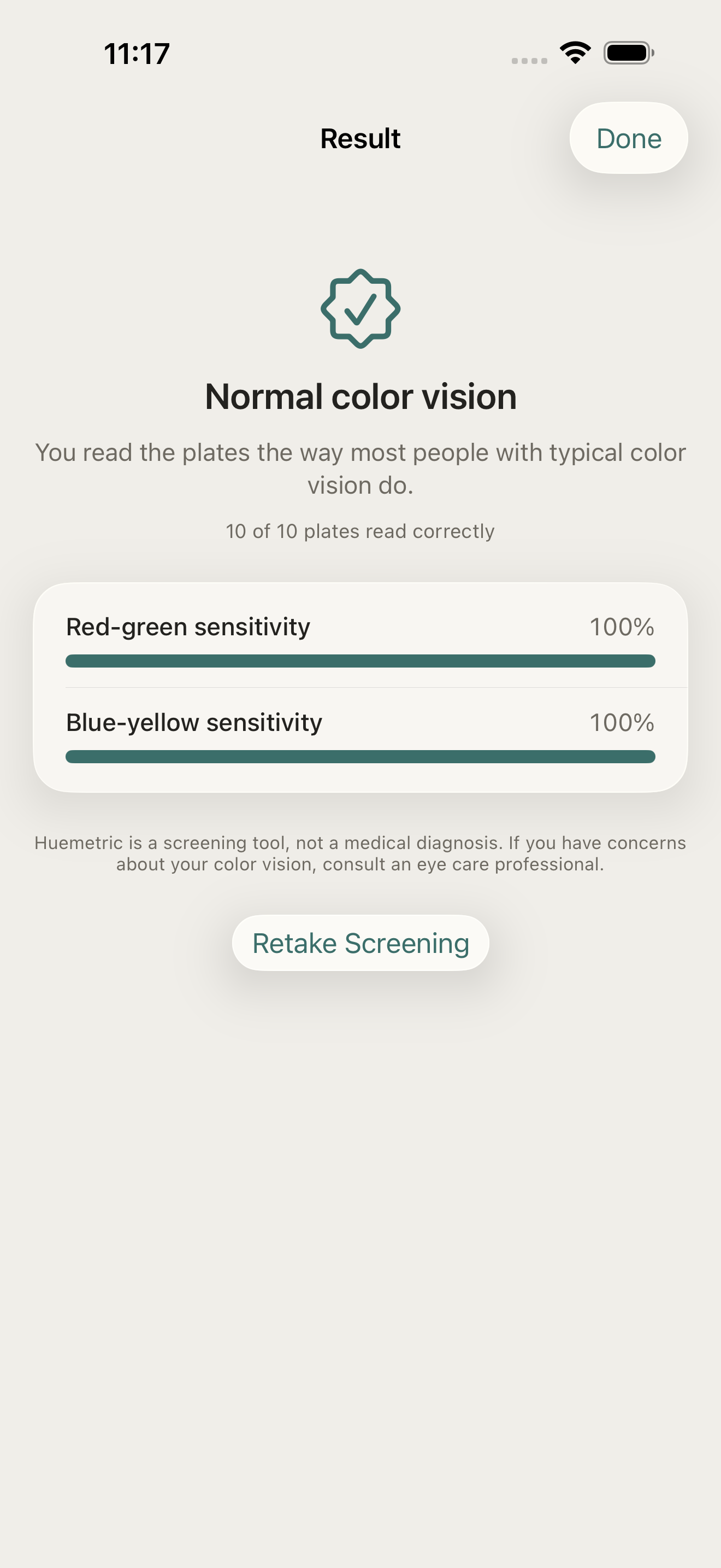 Huemetric screenshot 3