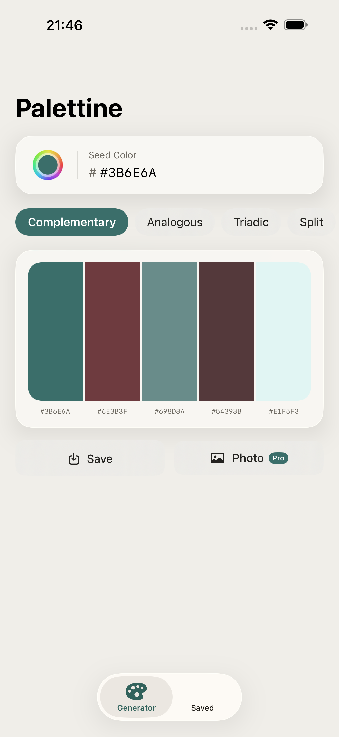 Palettine screenshot 1