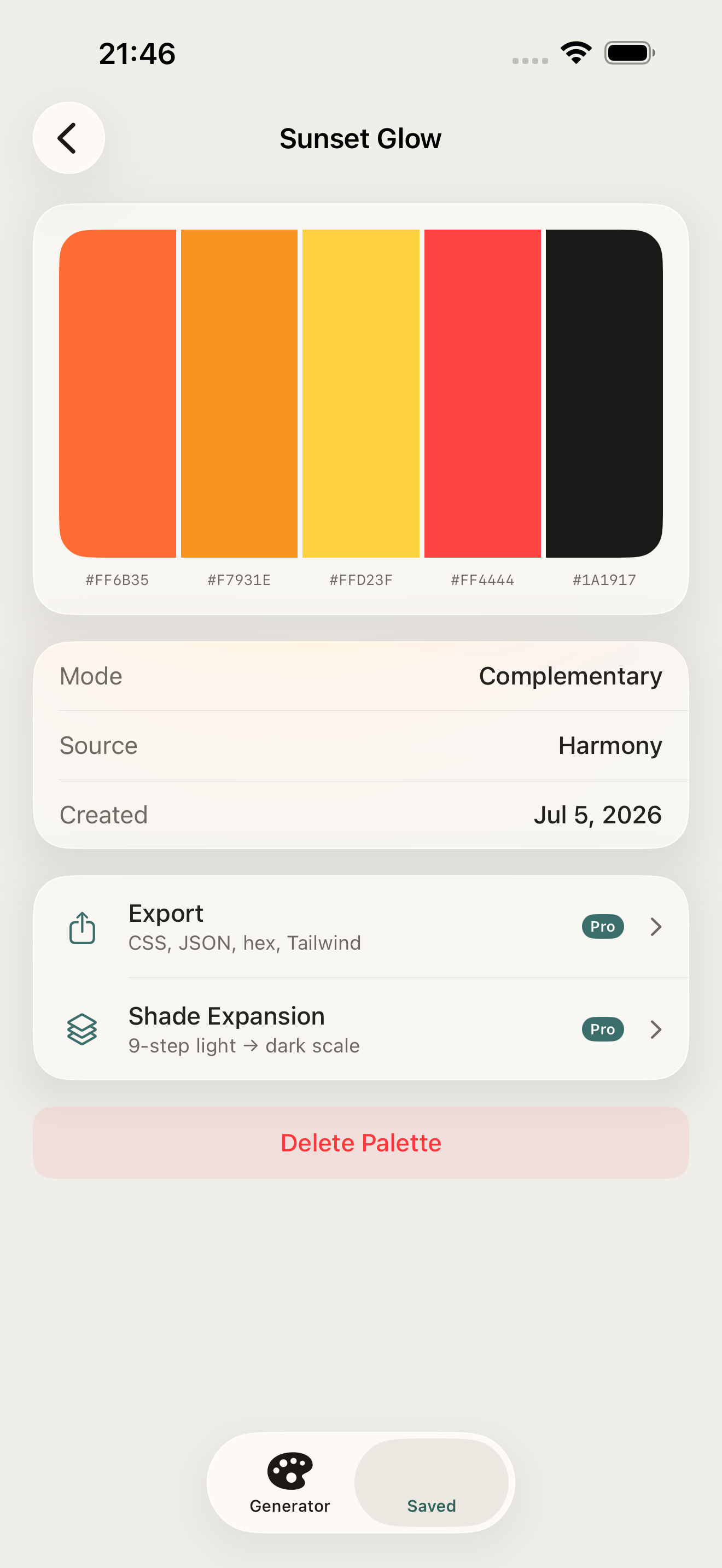 Palettine screenshot 3