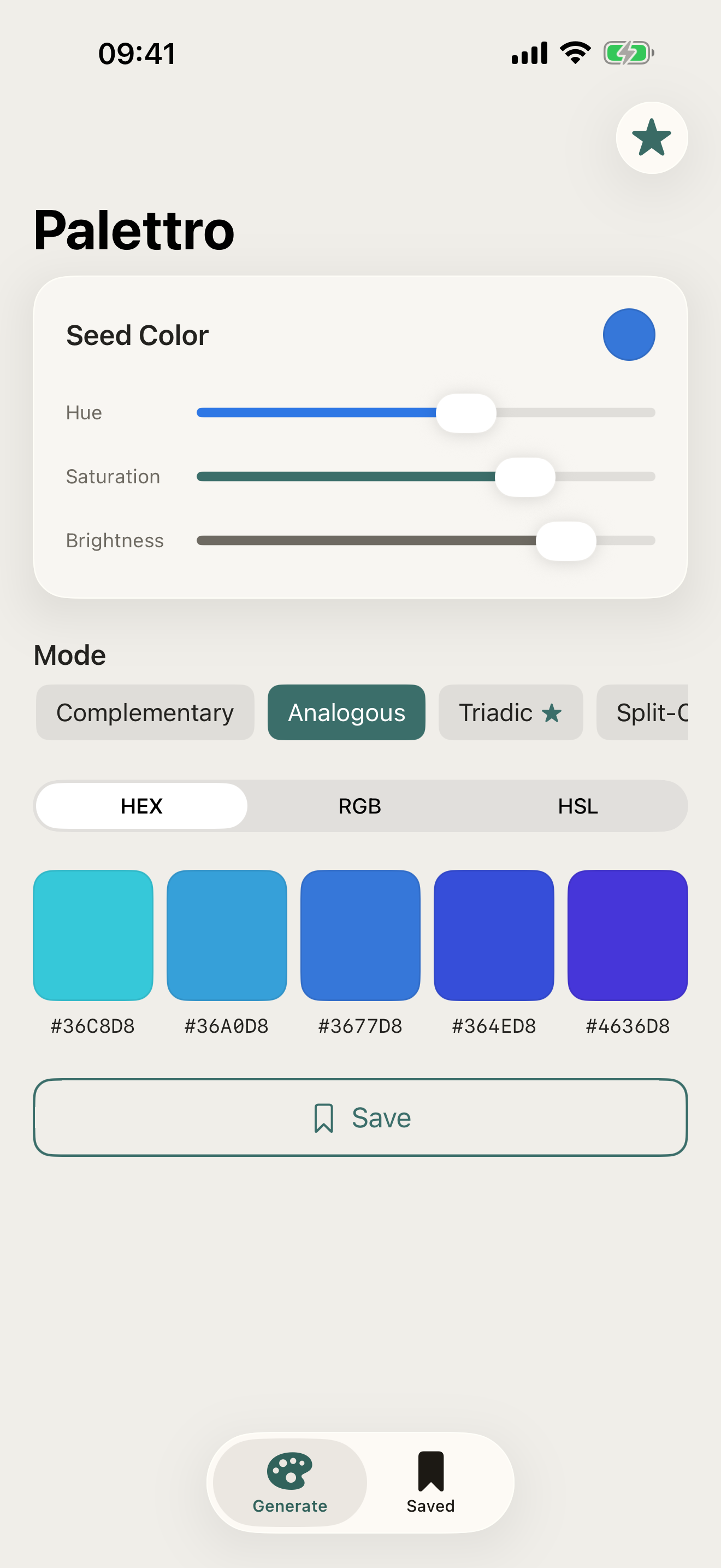 Palettro screenshot 1