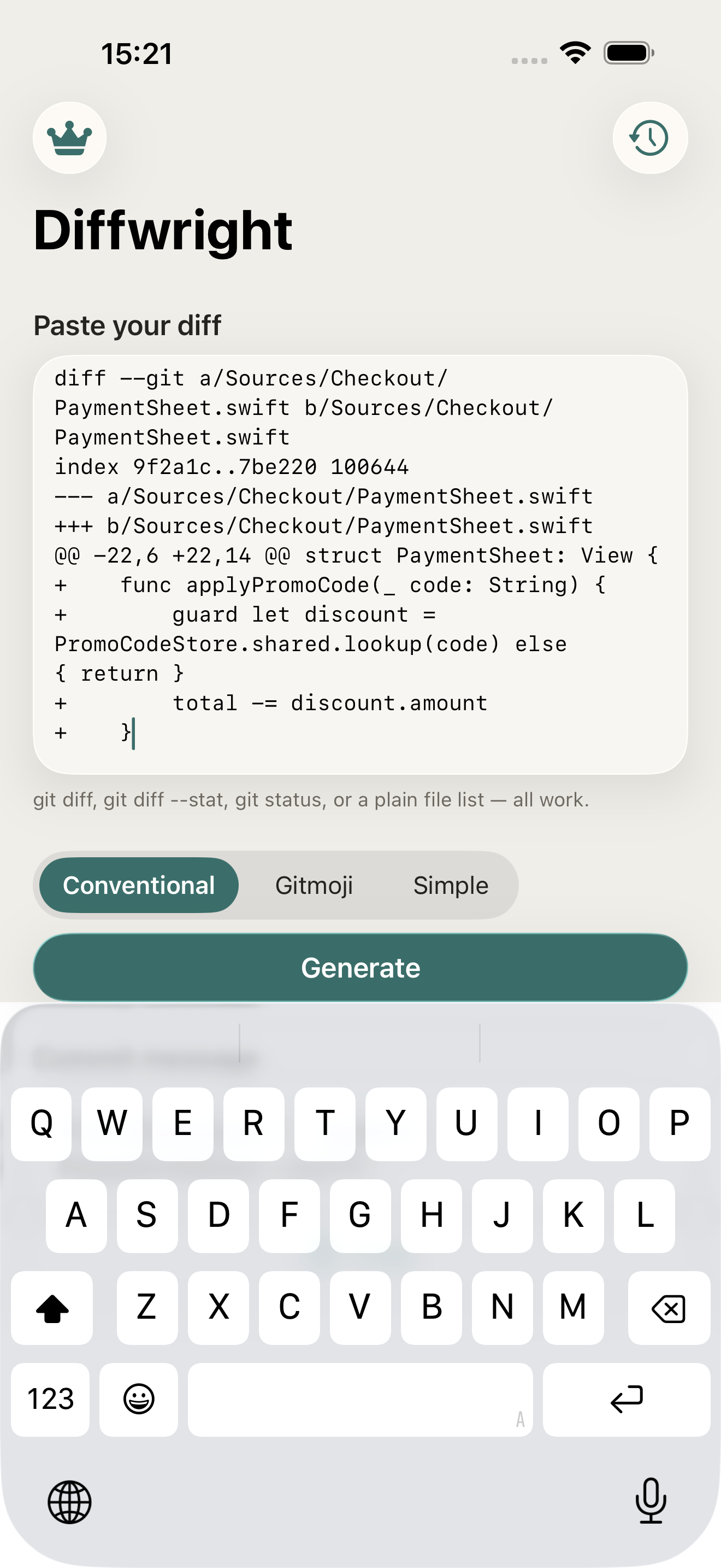 GitScribe screenshot 1