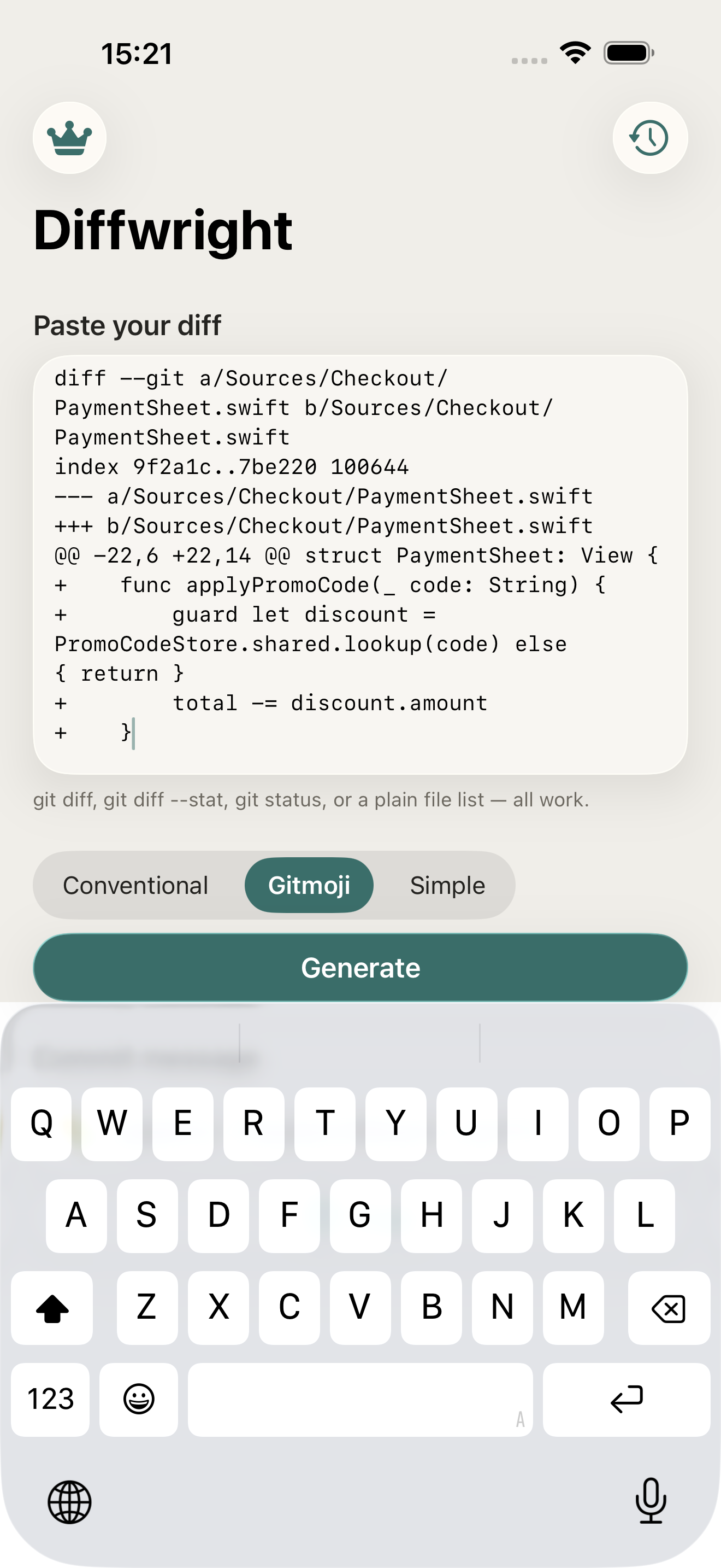 GitScribe screenshot 2