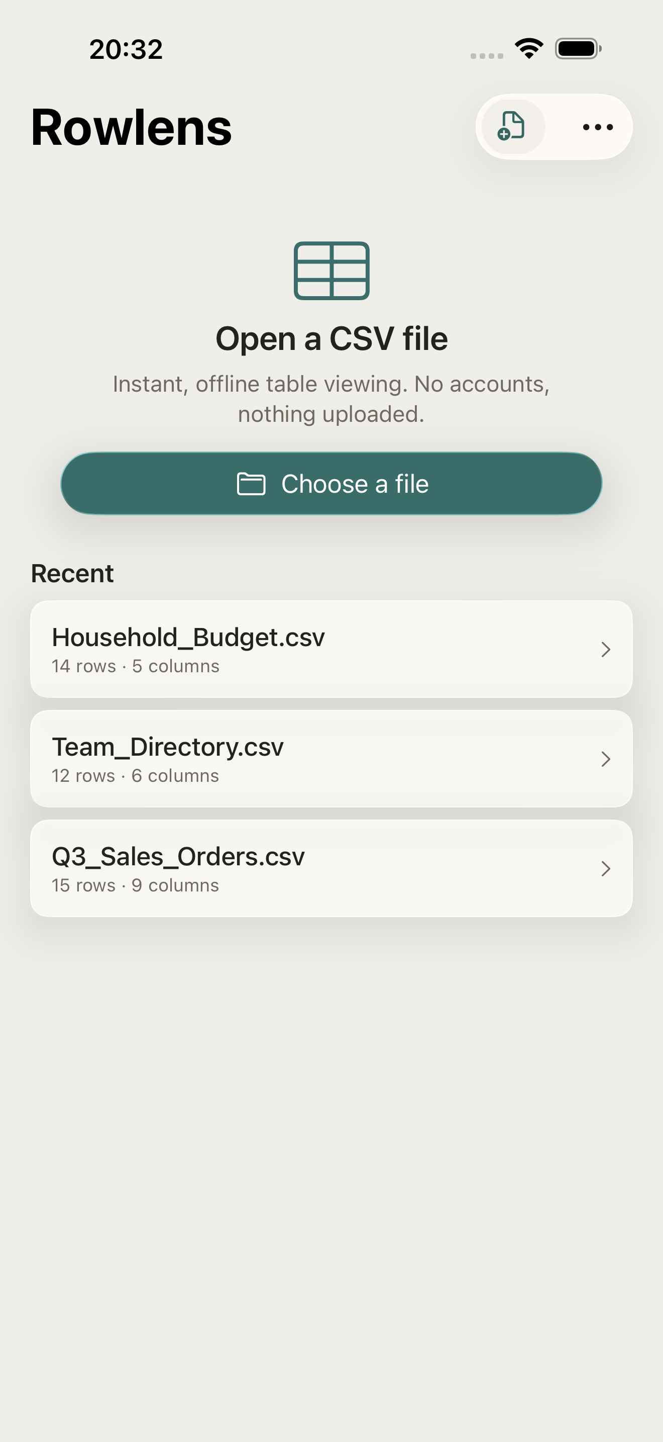 Rowlens screenshot 1
