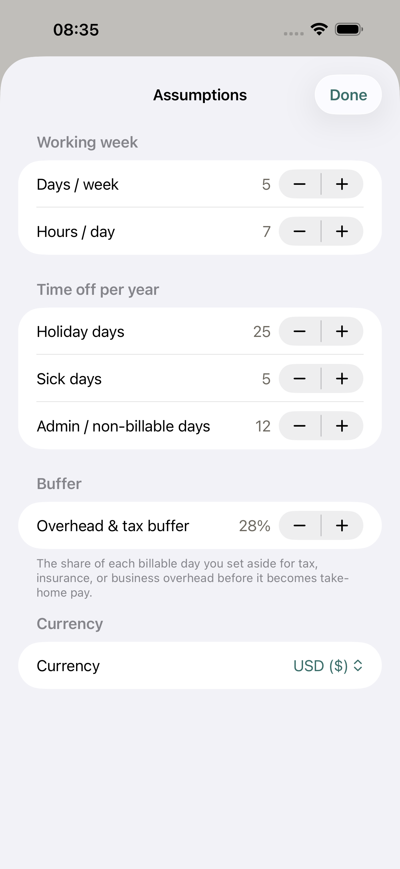 RateSlate screenshot 2
