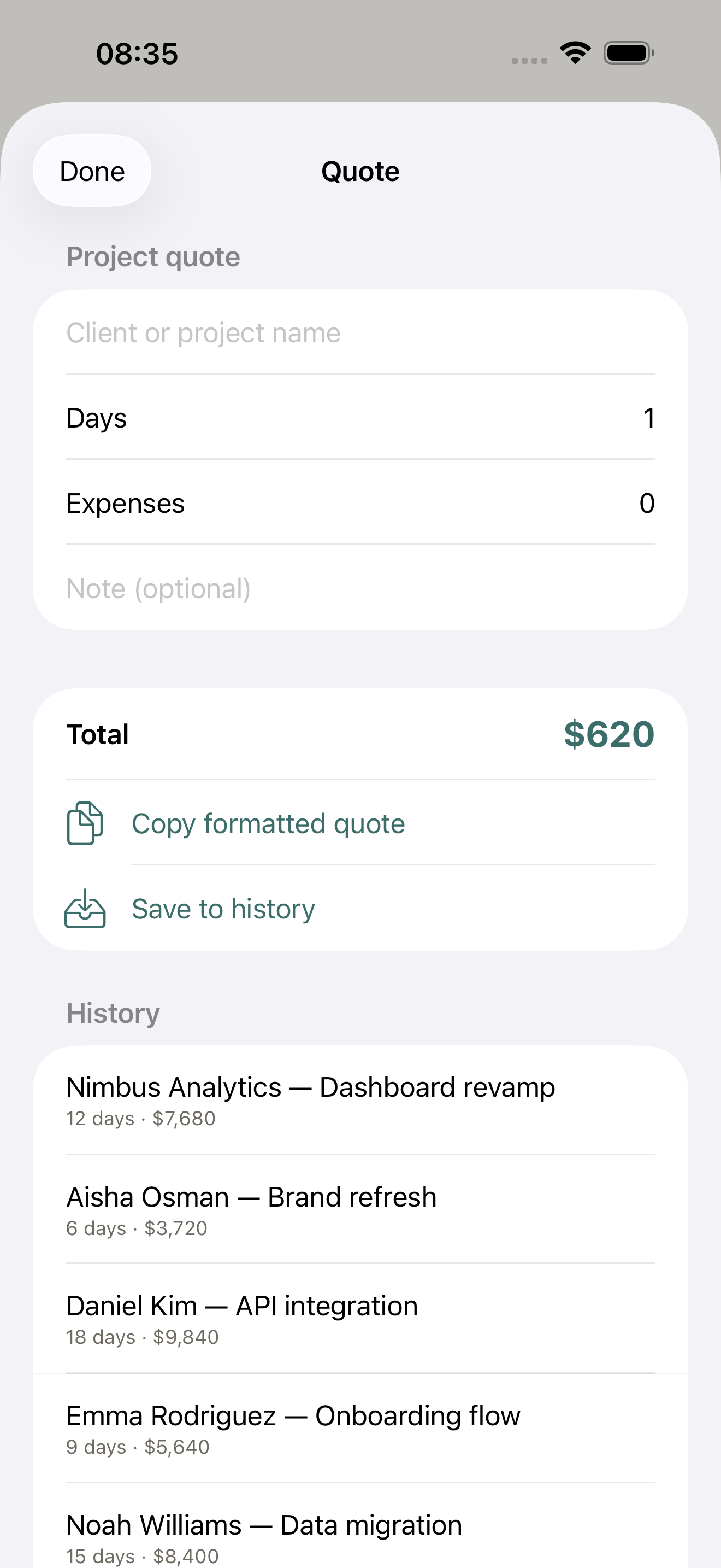 RateSlate screenshot 3