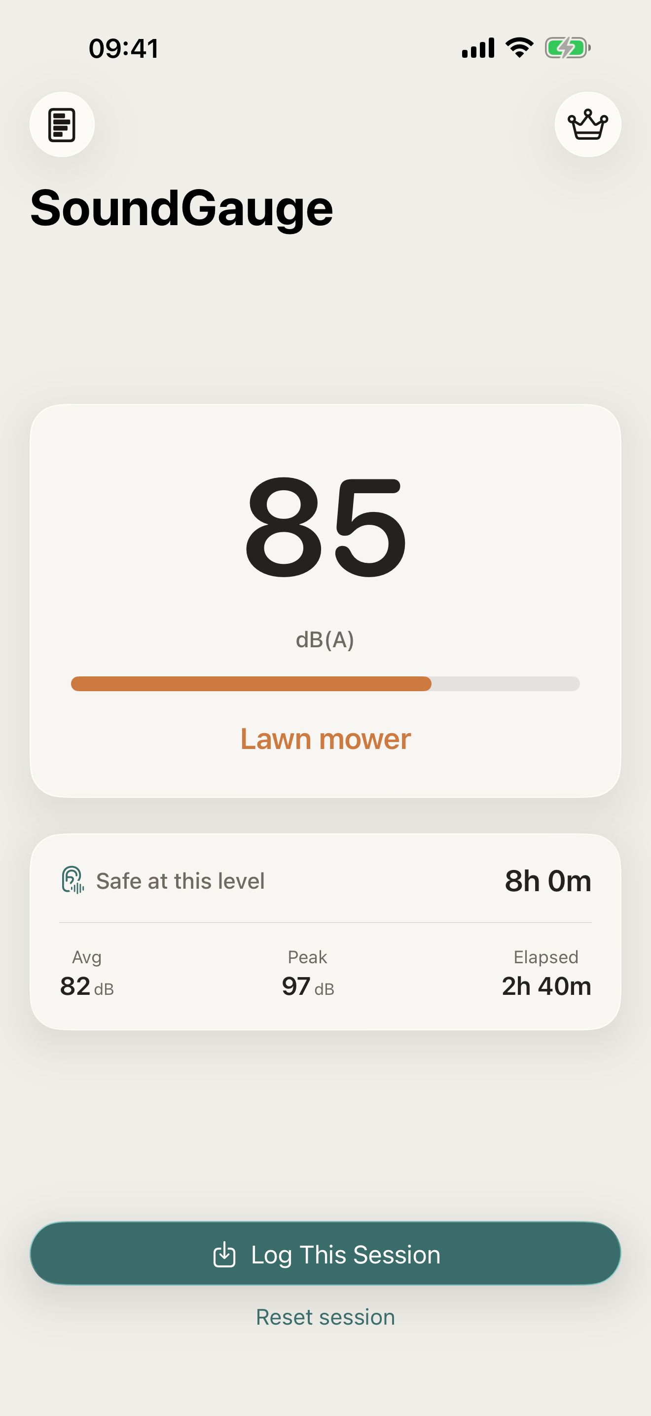 SoundGauge screenshot 1