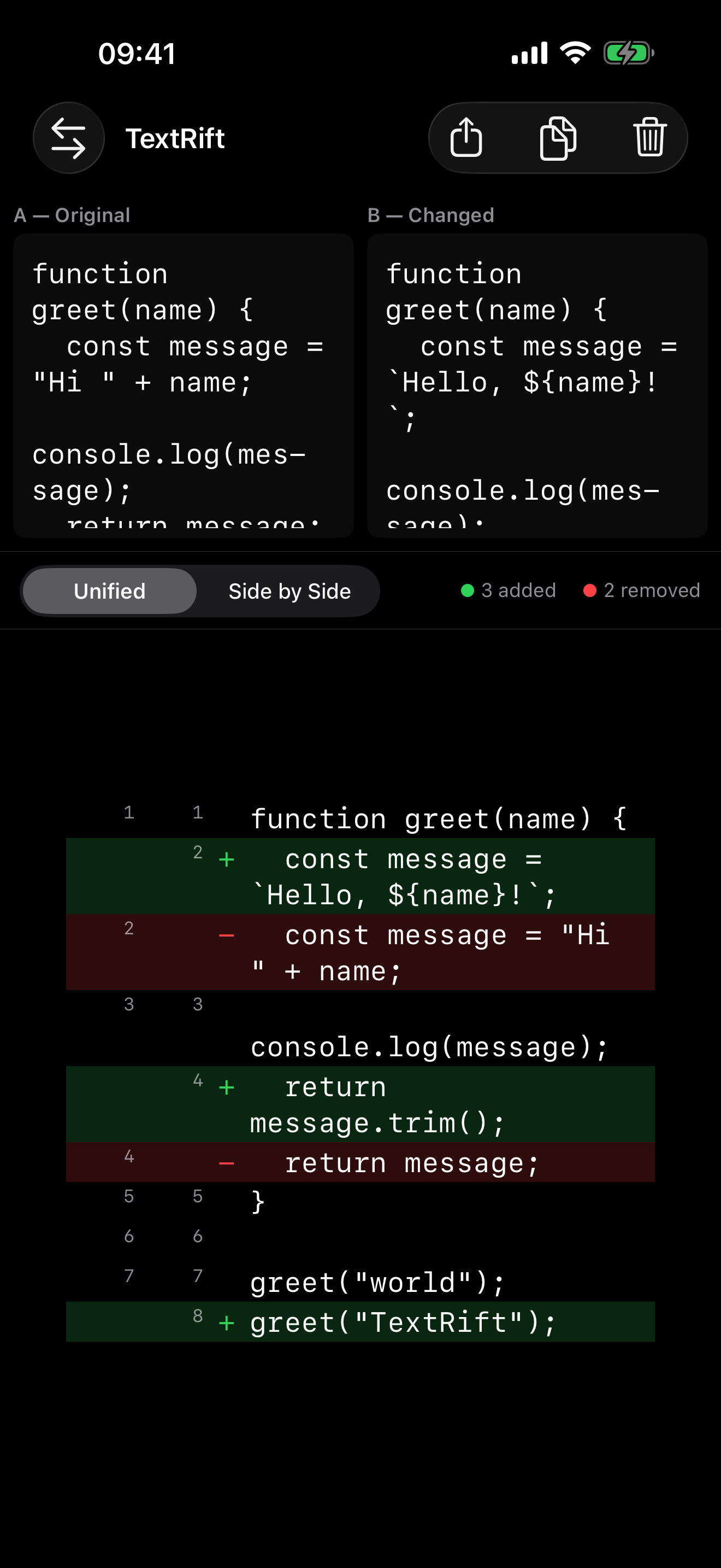 TextRift screenshot 1