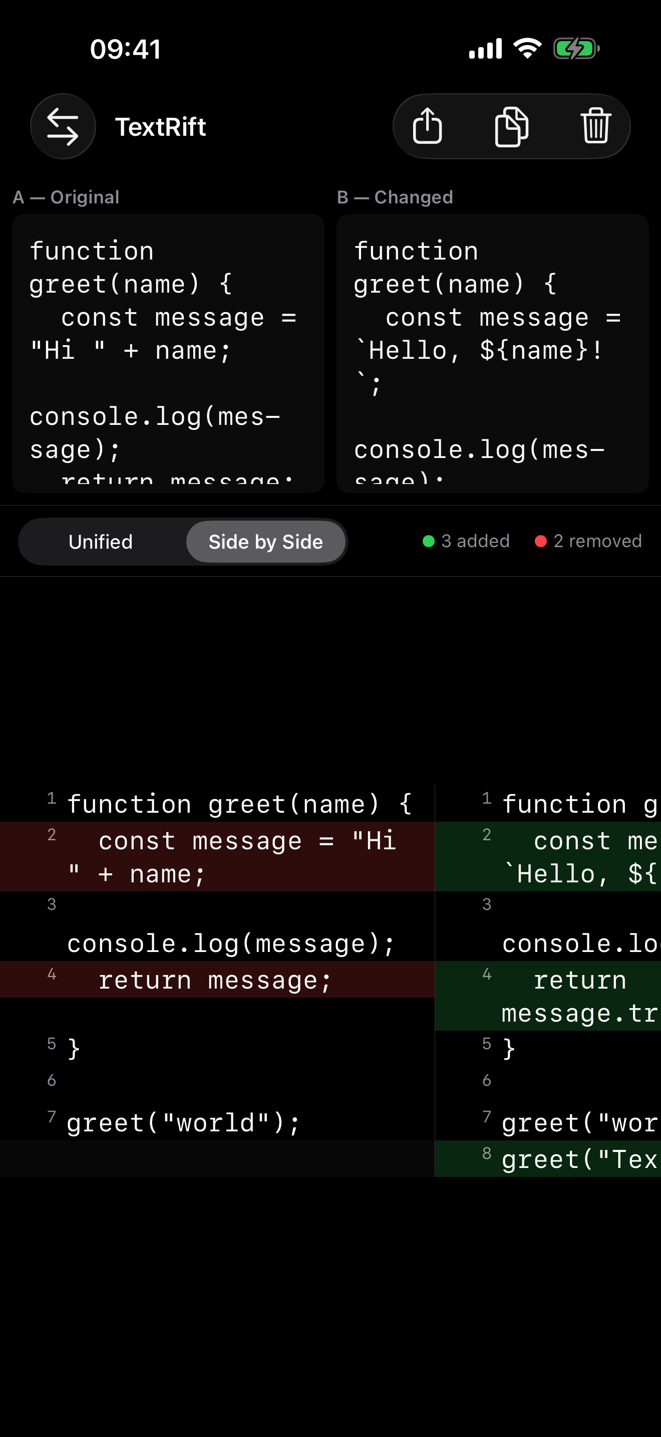 TextRift screenshot 2