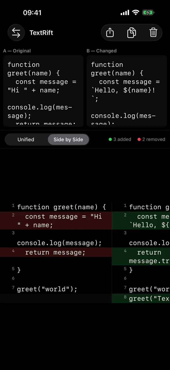TextRift screenshot 2