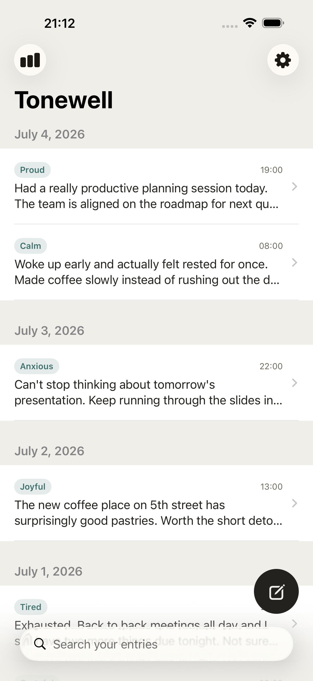 Tonewell screenshot 1