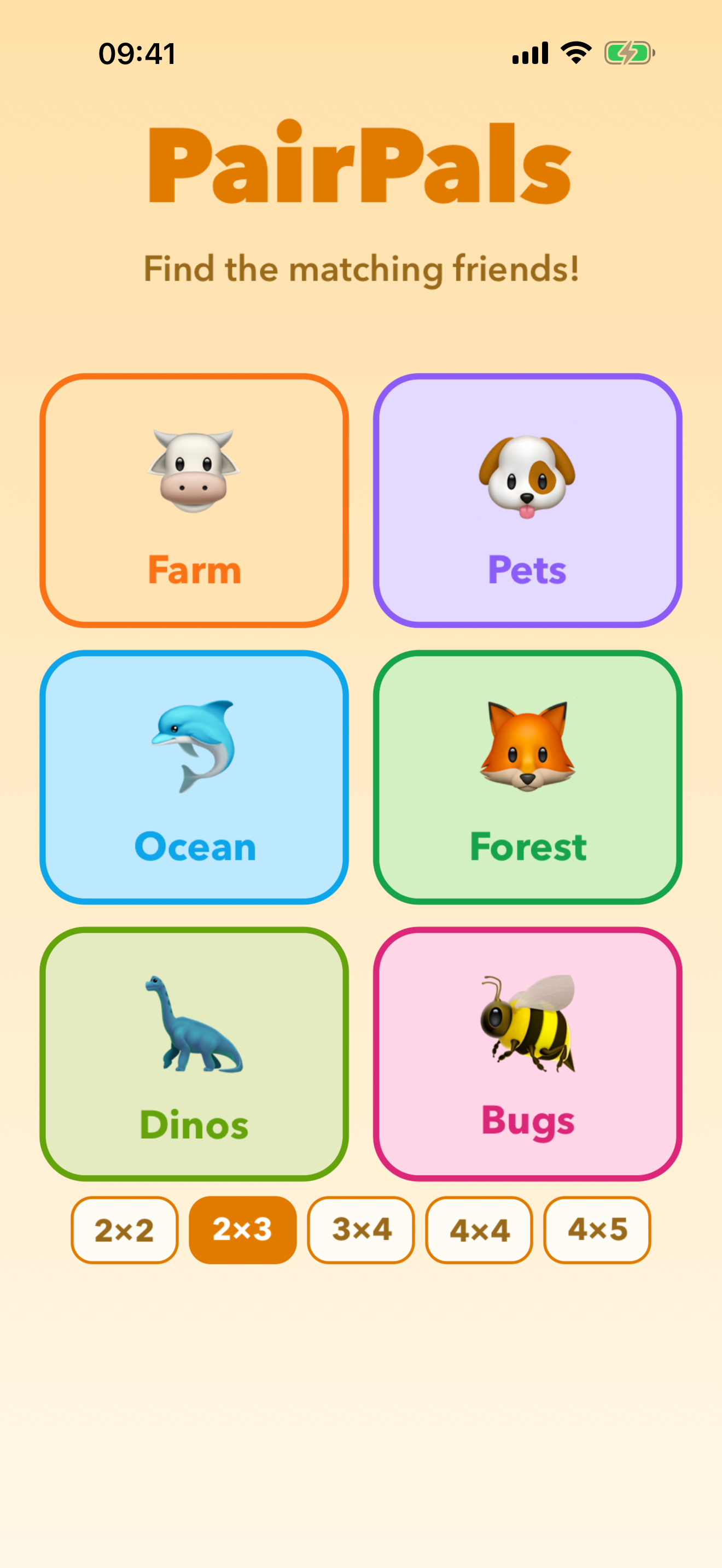 PairPals: Kids Memory Match screenshot 1