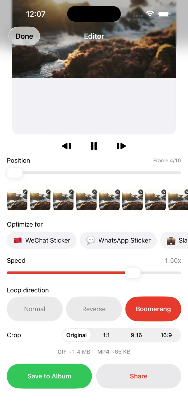LoopSnap Motion Lab screenshot 3