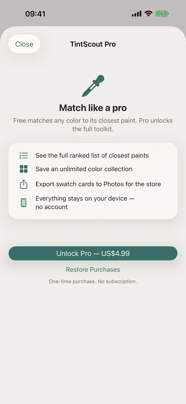 TintScout screenshot 2