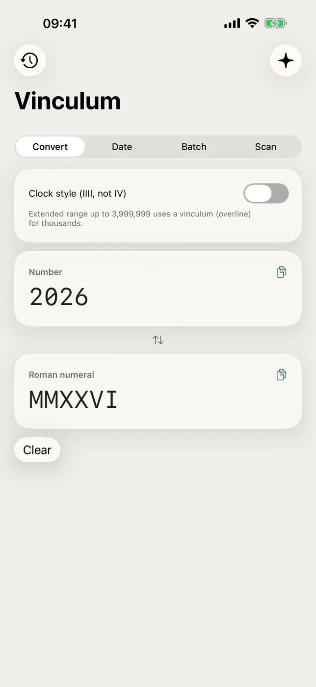 Numeral X screenshot 1
