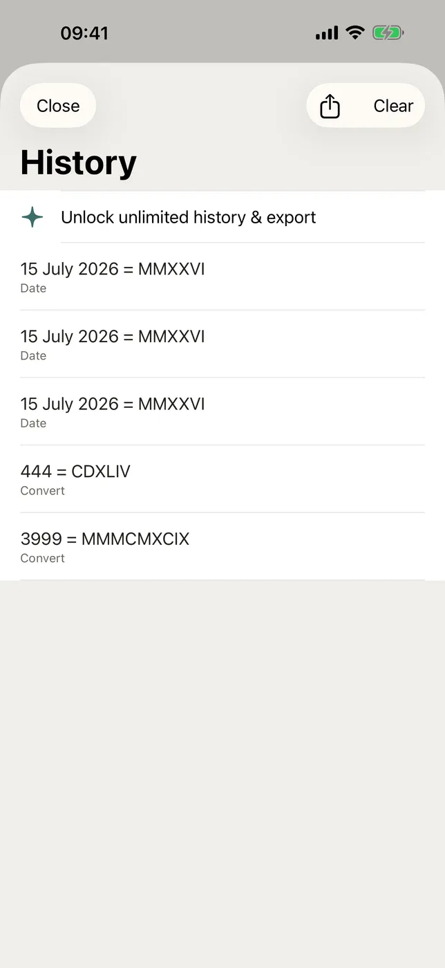 Numeral X screenshot 2