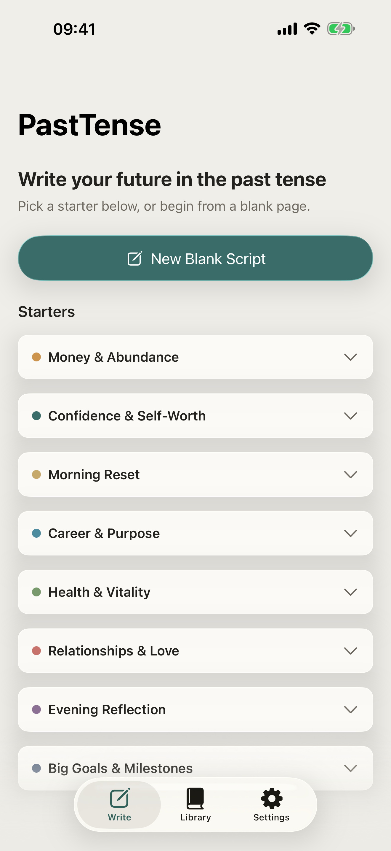 PastTense screenshot 1