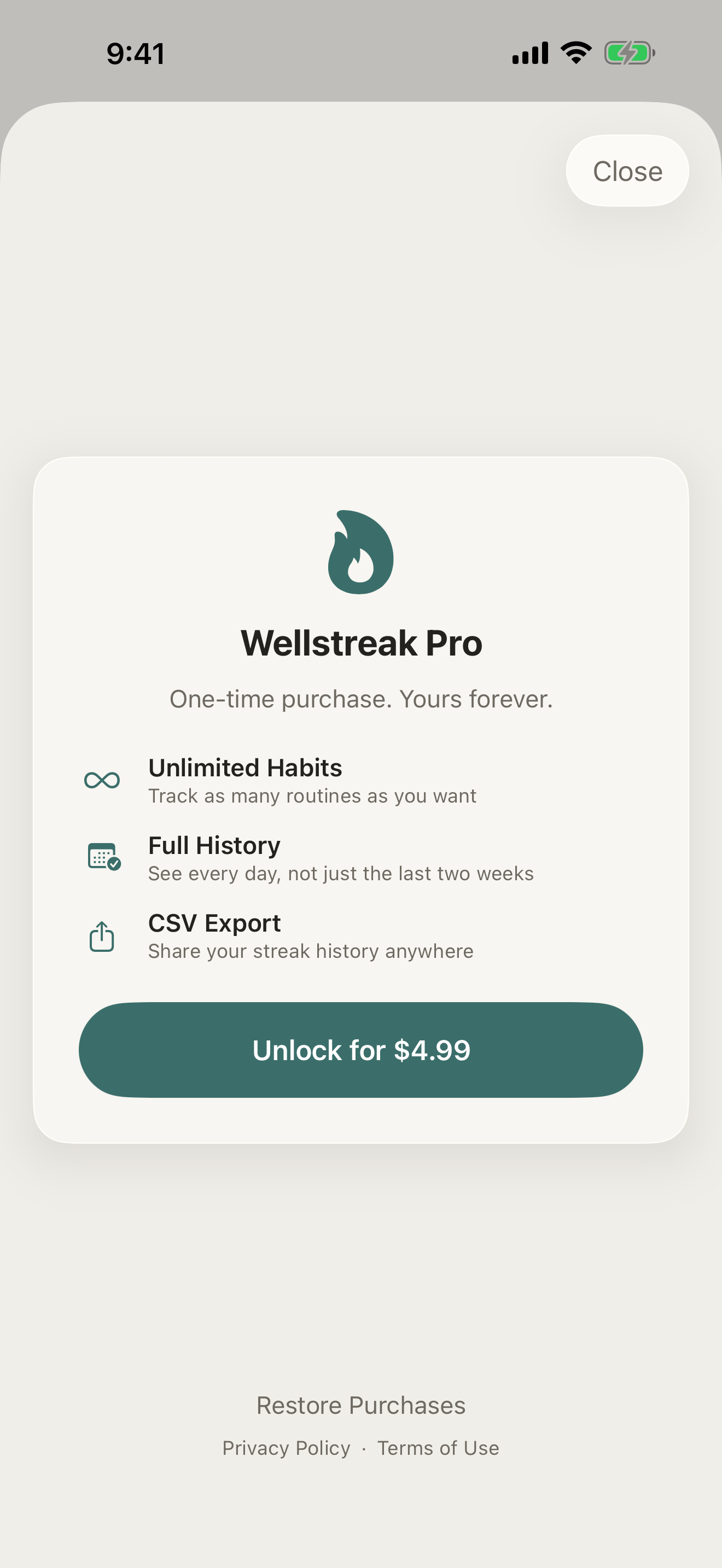 Wellstreak screenshot 2