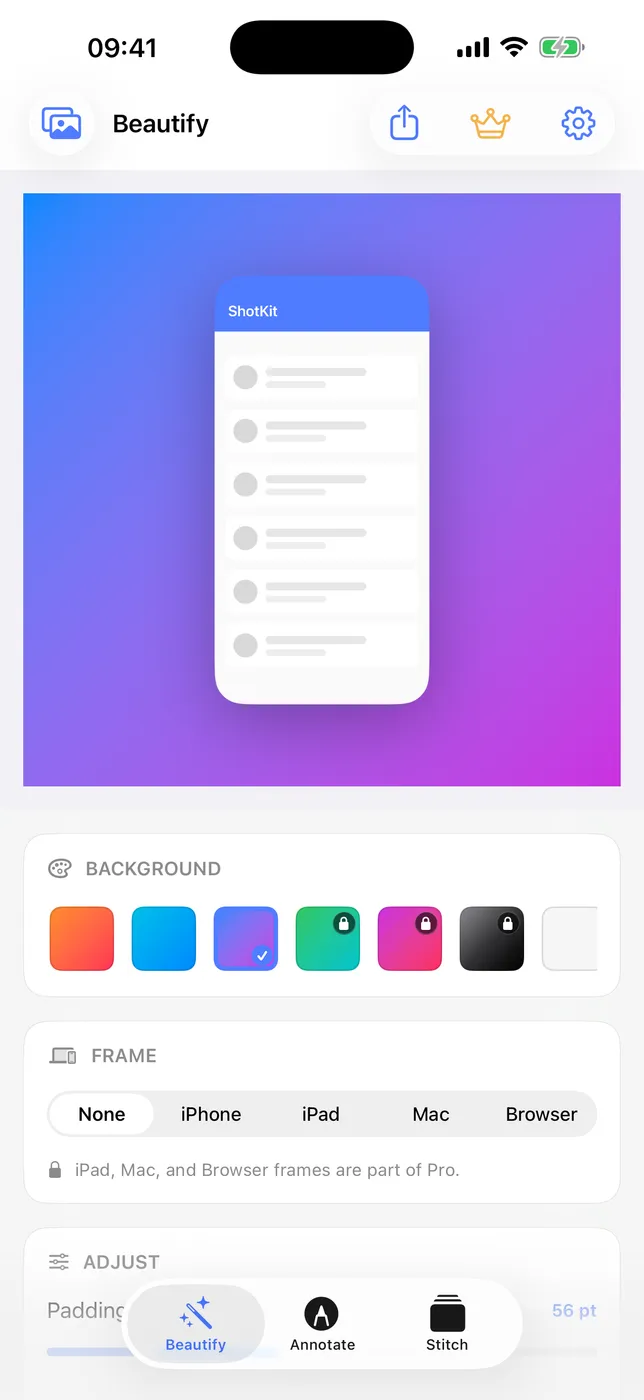 ShotKit screenshot 1