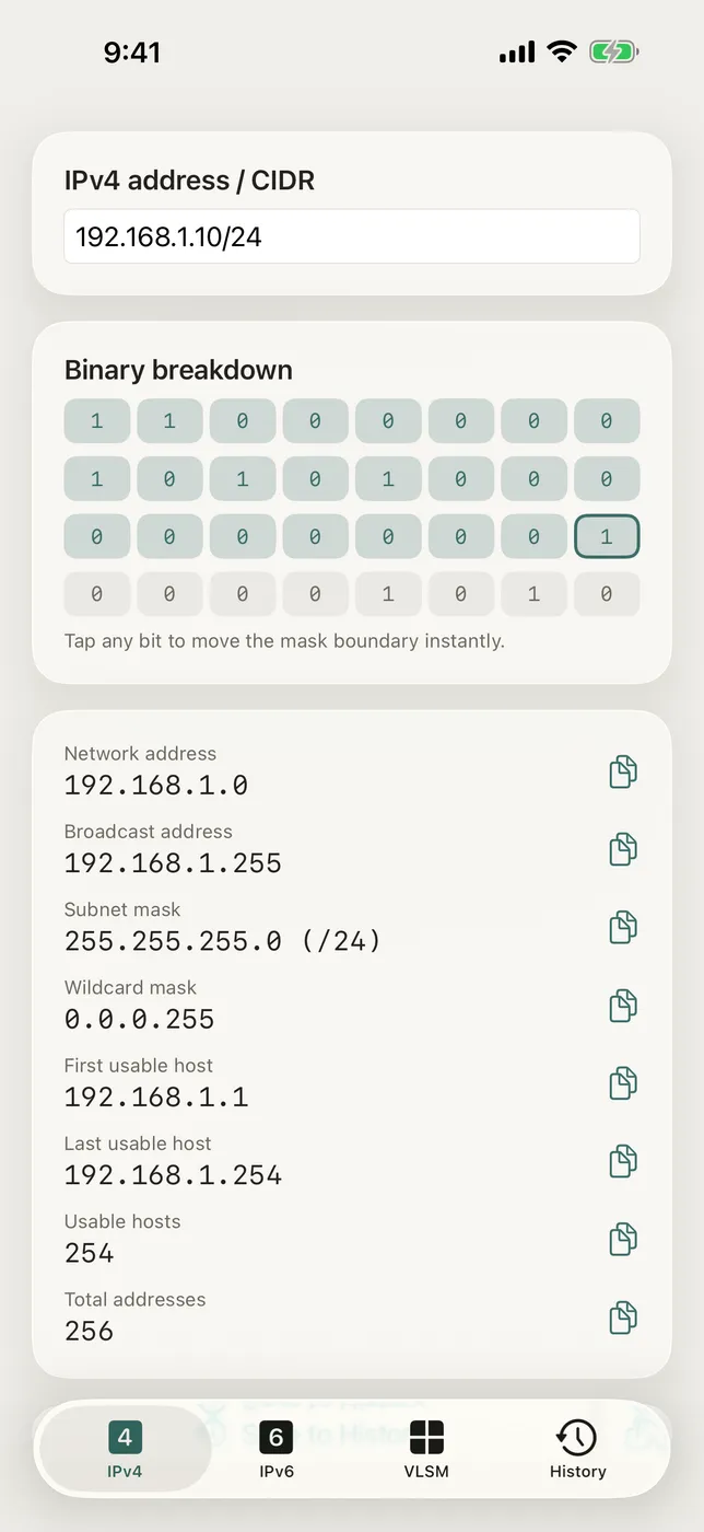 Netmask screenshot 1