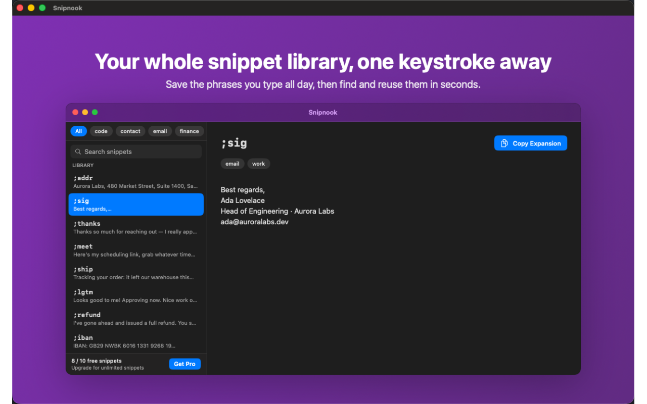 Glyphboard screenshot 1