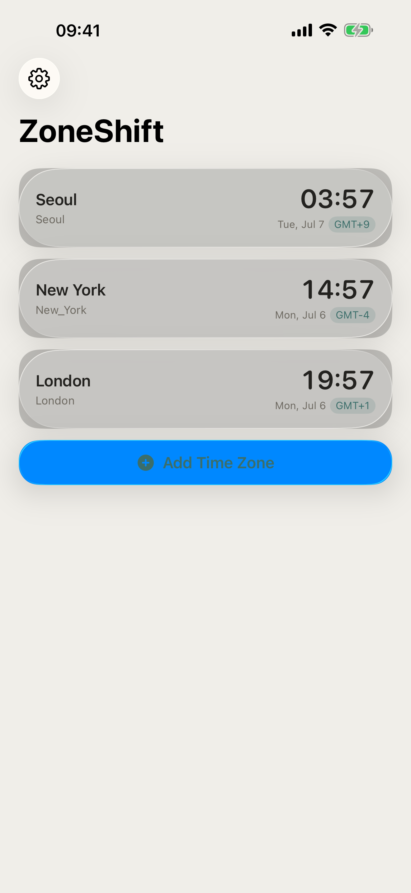 ZoneShift screenshot 1