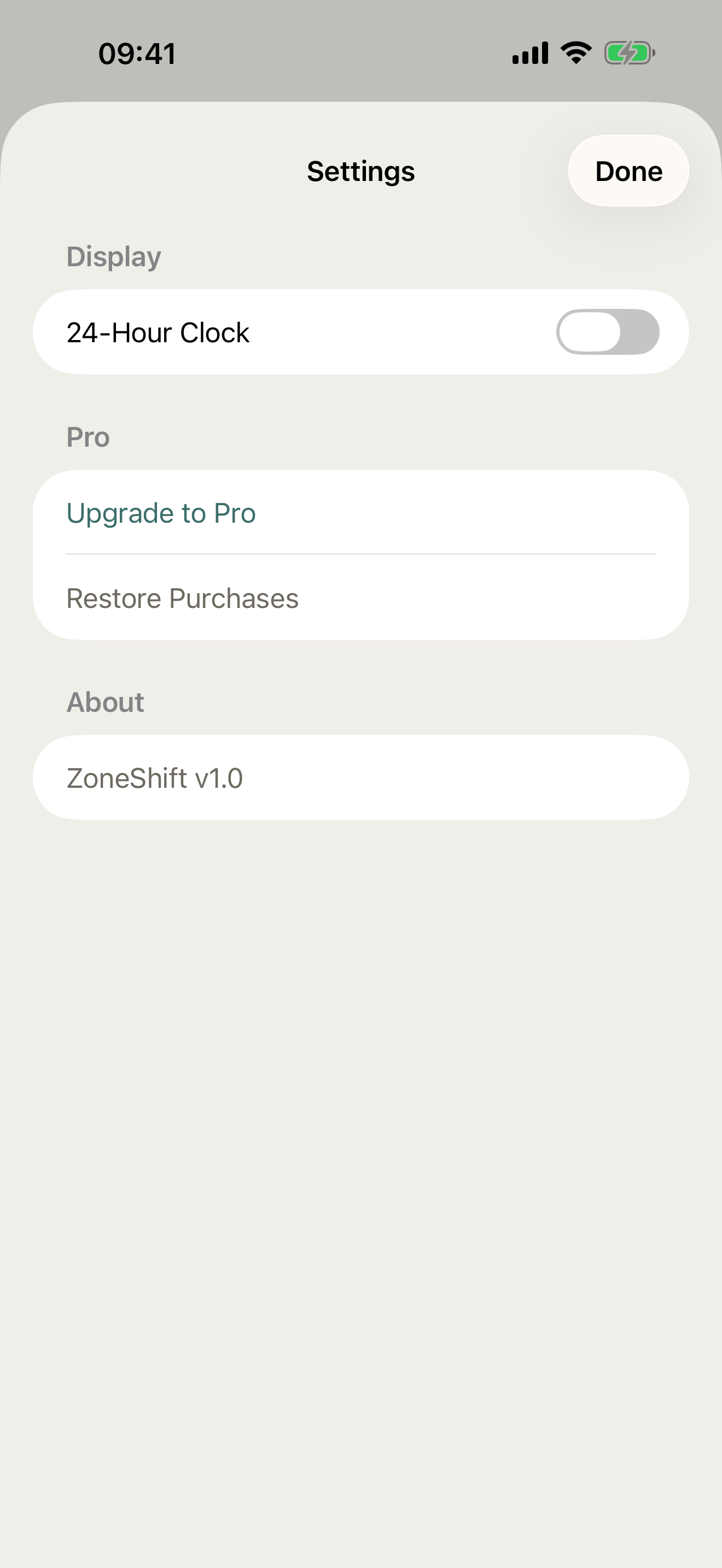 ZoneShift screenshot 3