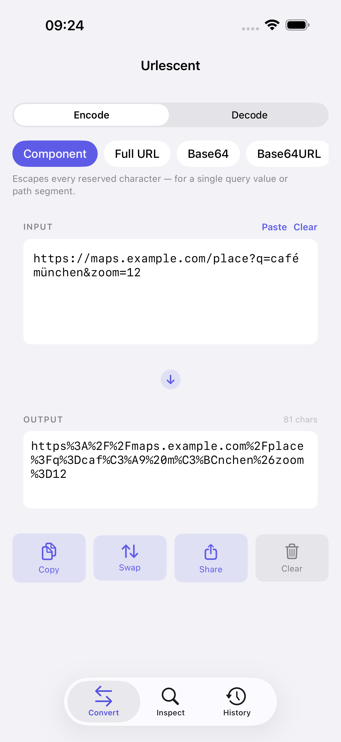 Urlescent screenshot 1