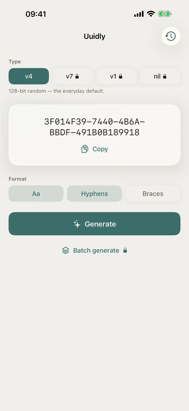 UUID Forge screenshot 2