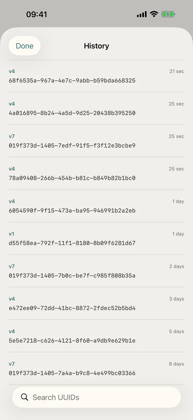 UUID Forge screenshot 3