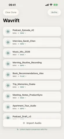 Wavrift screenshot 1
